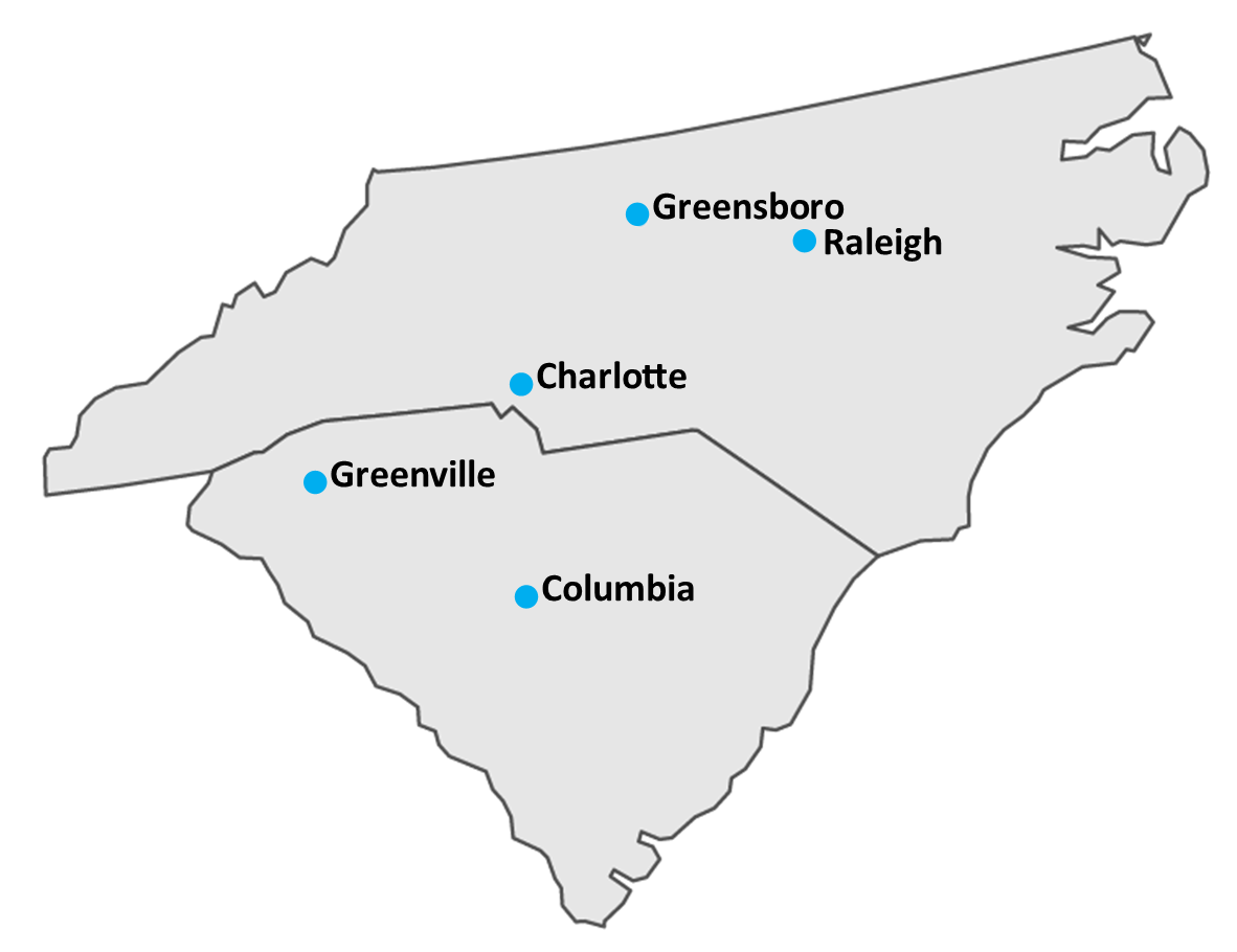 Fastener Supply Locations Map